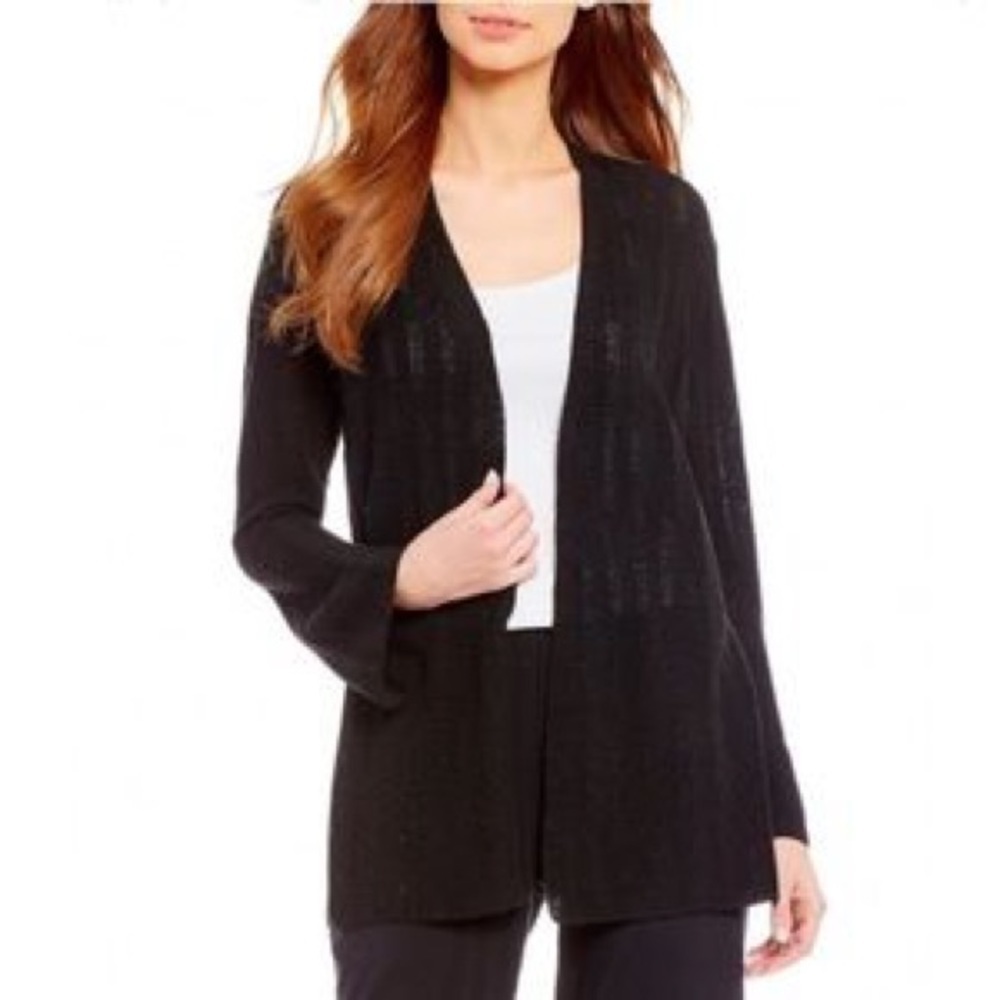 Women’s Shein black semi sheer cardigan
